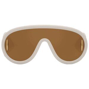 New Loewe Brown Mirror Mask Unisex Sunglasses LW40108I 25G 140 LW40108I 25G 140